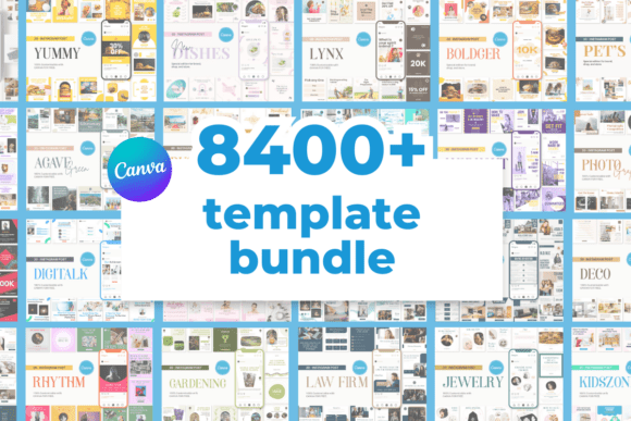 8400+ Social Media Canva Template Bundle: Your Design Toolkit
