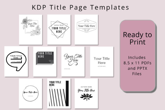 Customize Your Book's First Impression with KDP Title Page Templates
