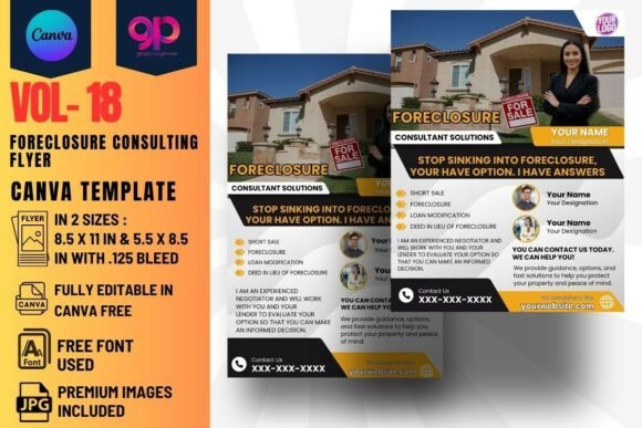 Foreclosure Consulting CANVA Flyer VOL18: A Complete Marketing Toolkit