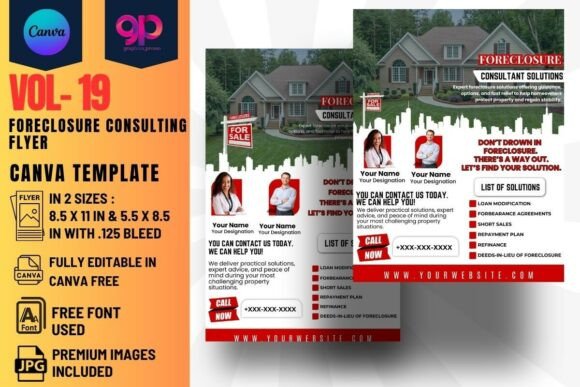 Foreclosure Consulting CANVA Flyer VOL19: A Designer's Take