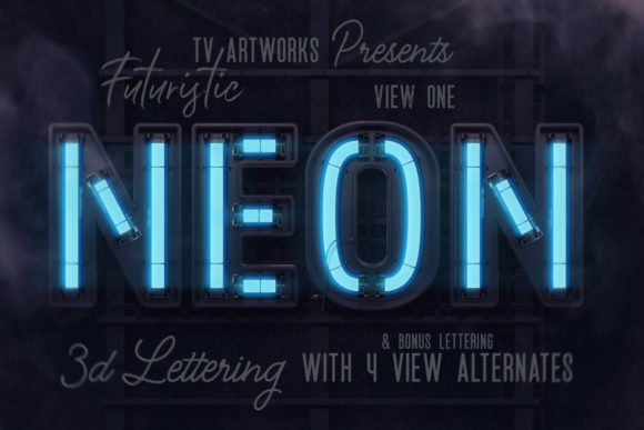 Futuristic Neon 3D Lettering: Your Toolkit for Digital Glow