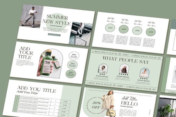Master Your Message: The Aesthetic Sage PowerPoint Template