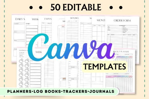 Organize Your Life and Business: The Power of the Ultimate 50 Canva KDP Interior Bundle