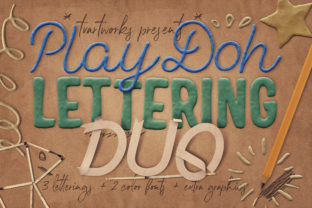 Play-Doh Lettering Duo: Creative 3D Typography for Bold Projects