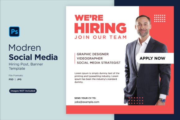 Streamline Your Hiring: The We Are Hiring Social Media Post 87 Template