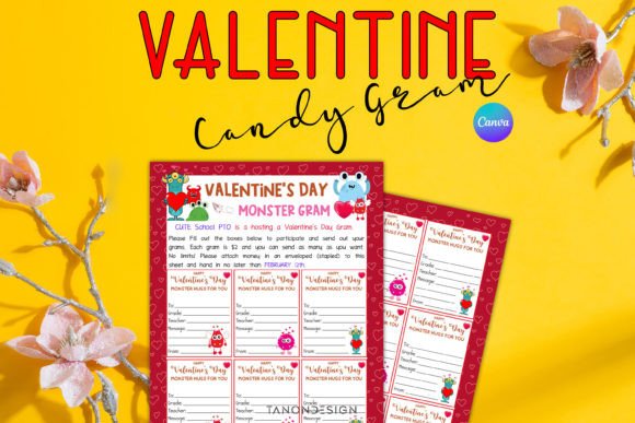 Valentine's Day Candy Gram Template: A Sweet Solution for School Fundraisers