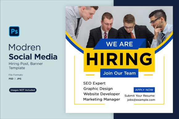 We Are Hiring Social Media Post 76: A Modern Template