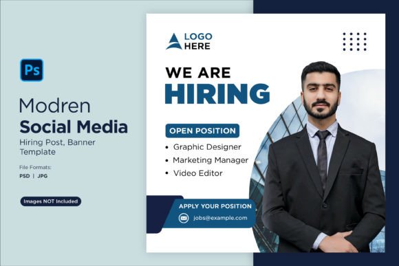 We Are Hiring Social Media Post 79: A Designer's Template for Recruitment