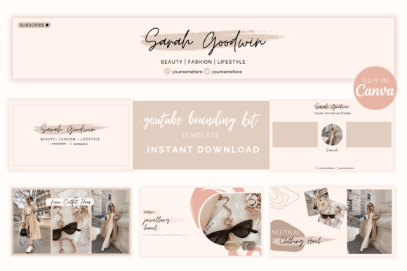 YouTube Branding Kit Template Canva: Elevate Your Channel's Look